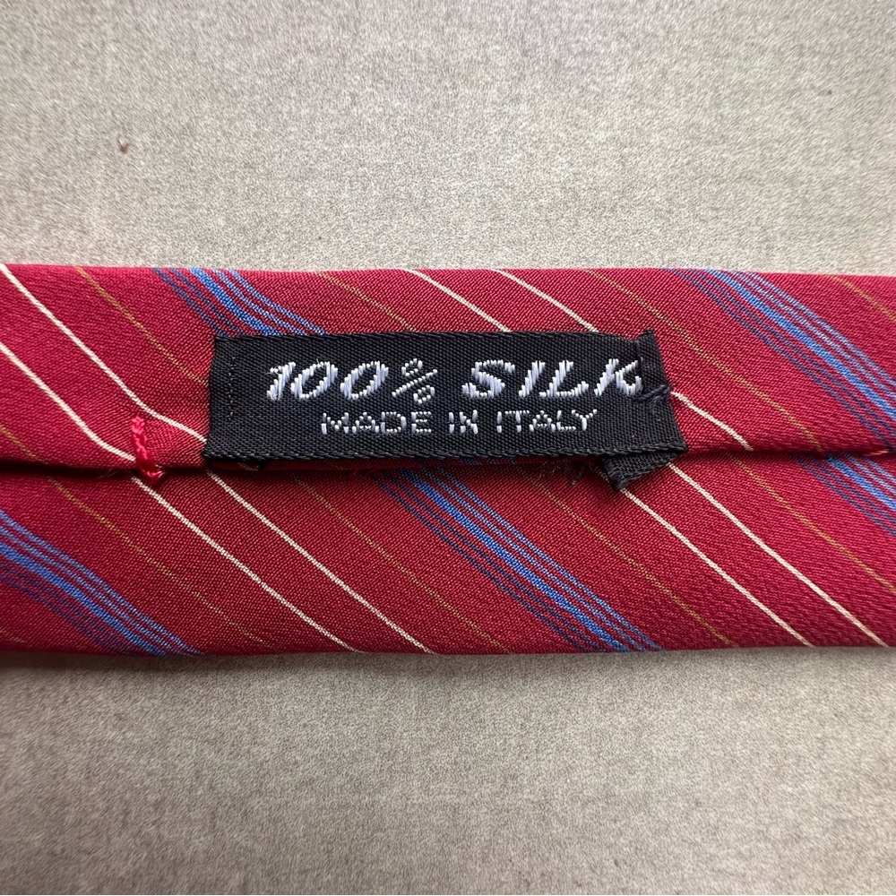 Harrod’s of London Vintage Striped Silk Tie - Picture 5 of 6